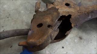 2006 Mitsubishi Outlander front subframe replacement [upl. by Llenrev]