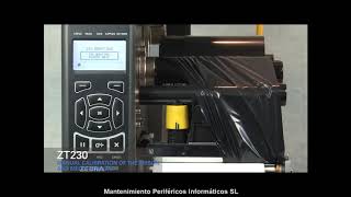 Calibración Manual Impresora Zebra ZT230 ZT220 [upl. by Nichy447]