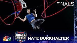 Nate Burkhalter Lights Up Stage 1  American Ninja Warrior Vegas Finals 2019 [upl. by Armillia310]