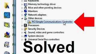 How to Fix PCI Simple Communications Controller Driver Error in Windows 7 [upl. by Austin]