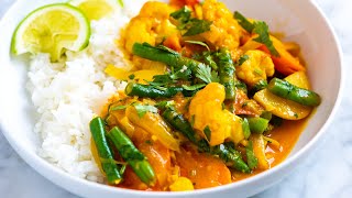 Easy Vegetable Curry Recipe [upl. by Ahouh]