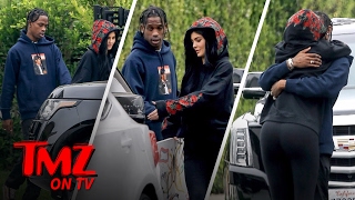 Travis Scott Gets A Handful Of Kylie Jenner  TMZ TV [upl. by Small]