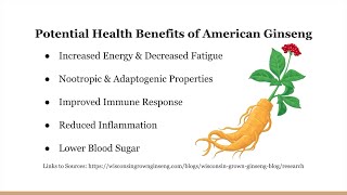 Health Benefits of Wisconsin Grown American Ginseng [upl. by Drolyag]