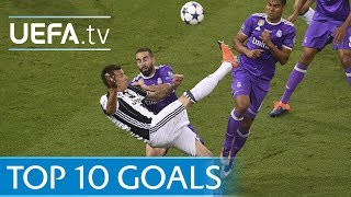 UEFA Champions League 201617  Top ten goals [upl. by Yatnuhs]