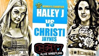 CCW Alive Wrestling Episode 145 quotCat Fightquot feat Christi Jaynes Super Crazy and Thomas Latimer [upl. by Inaj]