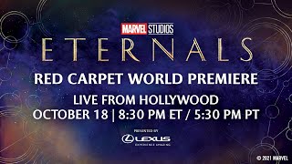 Marvel Studios Eternals  Red Carpet LIVE [upl. by Akimyt431]