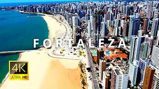 Fortaleza Brazil 🇧🇷 in 4K ULTRA HD 60FPS Video by Drone [upl. by Aihsyla]