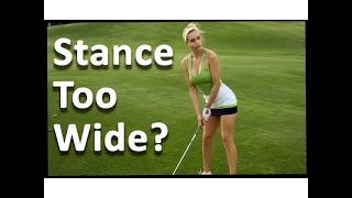 Golf Stance Width  60 Sec Golf Tips [upl. by Kapeed478]