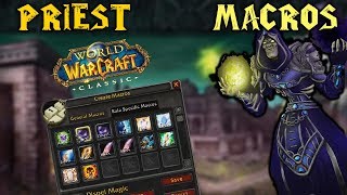 Classic WoW Macros to use on Priest [upl. by Hwu]