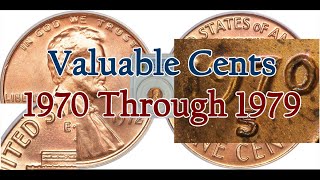 1970 To 1979 Valuable Lincoln Cents Varieties That Can Be Found In Pocket Change [upl. by Eilyab]