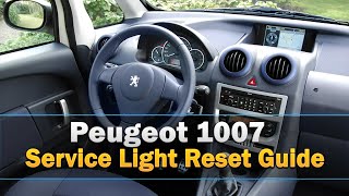 Peugeot 1007 Service Light Reset [upl. by Conlen]