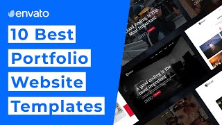 10 Best Portfolio Website Templates 2021 [upl. by Aremihc979]