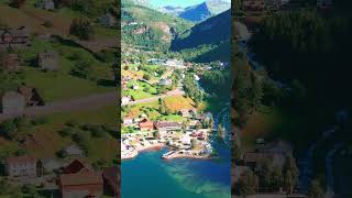 Geiranger Fjord NCL Prima Drone [upl. by Ahsinan]