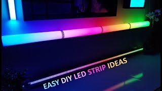 DIY LED STRIP DIFFUSER IDEAS [upl. by Zurciram]