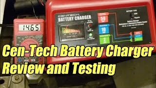 CenTech Battery Charger amp Starter Review and Testing Harbor Freight [upl. by Jaine]