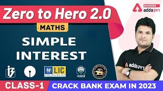 Simple Interest L1  Math  Banking Foundation Adda247 Class35 [upl. by Onida]