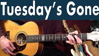 How To Play Tuesdays Gone On Guitar  Lynyrd Skynyrd Guitar Lesson  Tutorial [upl. by Pachston]