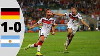 Germany vs Argentina 10  Extended Highlights  2014 WC Final [upl. by Ivana]