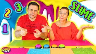 UN DOS TRES Slime  Slime Challenge  1 2 3 slime con mi marido [upl. by Fabozzi]