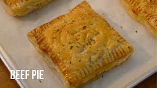 EASY BEEF PIE RECIPE PUFF PASTRY PIE [upl. by Aneleve]