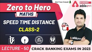 Speed Time Distance Class2  Maths  Adda247 Banking Classes  Lec50 [upl. by Immas]