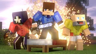 Bed Wars FULL ANIMATION Minecraft Animation Hypixel [upl. by Aerdnaxela]