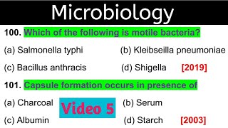 microbiology mcq questions answers  microbiology mcq  bacteria mcq  Part 5 [upl. by Clare]