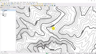 QGIS Contours and Contour Labels [upl. by Erodroeht]