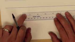 Drawing Tutorial  Using a Ruler [upl. by Nywra183]