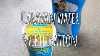 Caravan water sterilisation [upl. by Eseerehs]