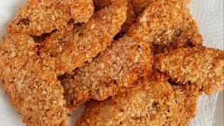 Panko Crusted Crispy Oven Baked Chicken Tenders [upl. by Tildie]