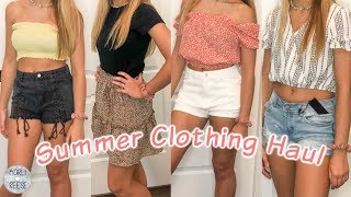 SUMMER CLOTHES TRY ON HAUL [upl. by Nadeau892]