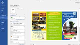 CÓMO IMPRIMIR UN TRÍPTICO EN WORD [upl. by Nnaeel]