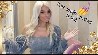 Izlivanje noktiju gel tehnikom  Kako uraditi gradivni frenč 💅🏻🌺 Eng Subs [upl. by Coppins]