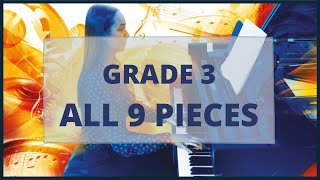 How to play ABRSM Piano Grade 3 Exam 2021 2022  All 9 Pieces tutorial [upl. by Alegnaoj877]