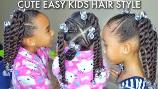 Quick Easy Ponytail Style for Kids [upl. by Russi]