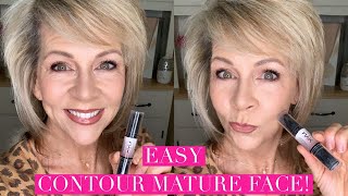 How To Contour and Highlight the Mature Face with the NYX Contour Stick [upl. by Mortie747]