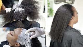 How to Have HEALTHY Relaxed Hair  Detailed TalkThrough Relaxer Day  Lagos Salon [upl. by Kohl]