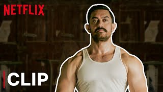 Aamir Khans Crazy Fight Scene  Dangal  Netflix India [upl. by Savannah]