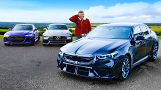 New BMW M5 v Audi RS7 Performance v AMG GT 4 Door Which is best [upl. by Noseyt]