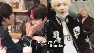 taehyung and yoongi making each other flustered [upl. by Naawaj]