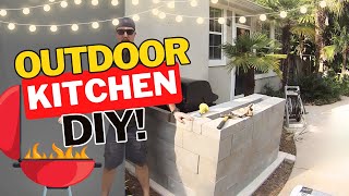 HOW TO Build an Outdoor Kitchen  DRY STACK  NO MORTAR Outdoor Kitchen Series  Part II [upl. by Alphonso419]