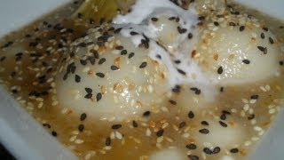 How to make Glutinous Rice Balls Dessert Banh Chen Neur Traditional South East Asia Desert [upl. by Salina886]