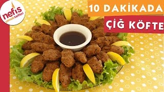 10 Dakikada Etsiz Çiğ Köfte Tarifi  Nefis Yemek Tarifleri [upl. by Fairfield]