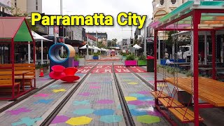 Parramatta City Walking Tour  Parramatta Light Rail Update amp Eat Street  Sydney Australia [upl. by Ihculo]