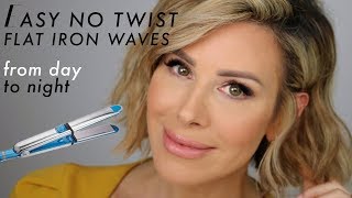 How to CURL Short Hair with a STRAIGHTENER  FLAT IRON WAVES  Dominique Sachse [upl. by Manville]