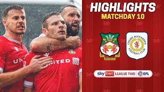 HIGHLIGHTS  Wrexham AFC vs Crewe Alexandra [upl. by Suzie]