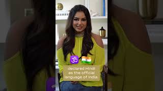 HarnaazComesHome Harnaaz Sandhu teaches you about Indian Languages [upl. by Namya]