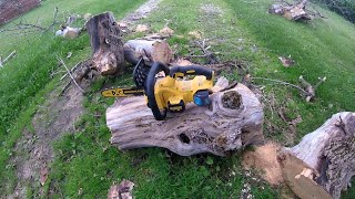 Testing DeWALT Compatible Batteries With The 20V Chainsaw [upl. by Oesile]