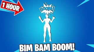 FORTNITE BIM BAM BOOM EMOTE 1 HOUR DANCE Icon Series [upl. by Korten86]